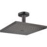 Głowica prysznicowa 300 1jet z przyłączem sufitowym Czarny Chrom Szczotkowany Raindance E HANSGROHE 26250340