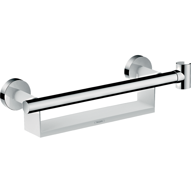 Uchwyt Comfort z półką i uchwytem prysznicowym Biały/Chrom Unica HANSGROHE 26328400
