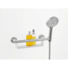 Uchwyt Comfort z półką i uchwytem prysznicowym Biały/Chrom Unica HANSGROHE 26328400