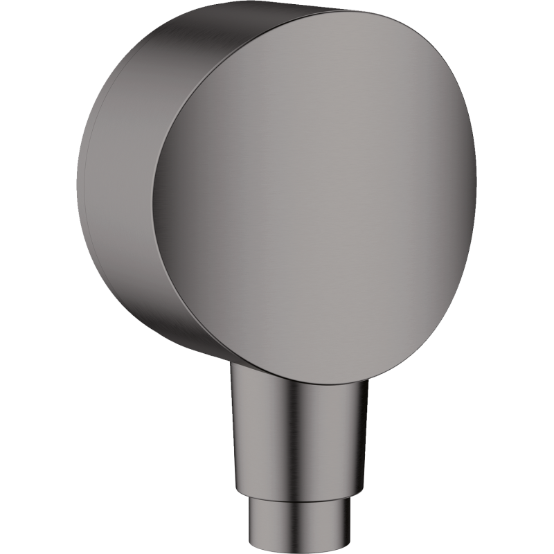 Przyłącze węża S z zaworem zwrotnym i złączem z tworzywa Czarny Chrom Szczotkowany FixFit HANSGROHE 26453340