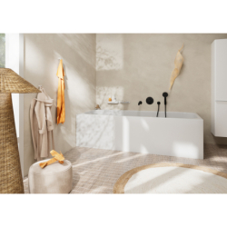 Przyłącze węża S z zaworem zwrotnym i złączem z tworzywa Czarny Matowy FixFit HANSGROHE 26453670