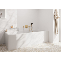 Przyłącze węża kwadratowe z zaworem zwrotnym Brąz Szczotkowany FixFit HANSGROHE 26455140