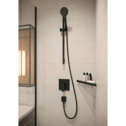 Przyłącze węża kwadratowe z zaworem zwrotnym Czarny Matowy FixFit HANSGROHE 26455670