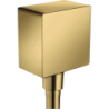 Przyłącze węża kwadratowe z zaworem zwrotnym Złoty Optyczny Polerowany FixFit HANSGROHE 26455990