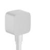 Przyłącze węża z zaworem zwrotnym Biały Matowy FixFit HANSGROHE 26457700