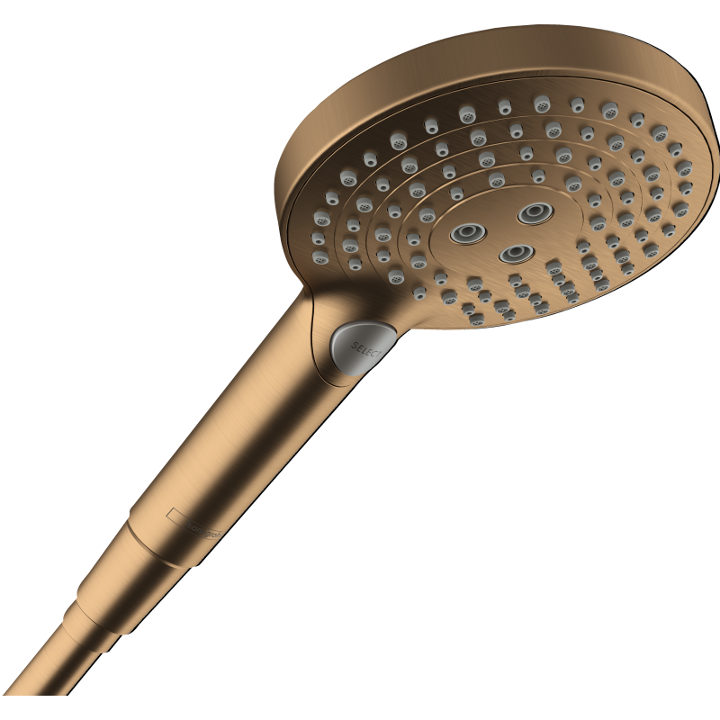 Główka prysznicowa 120 3jet PowderRain EcoSmart Brąz Szczotkowany Raindance Select S HANSGROHE 26515140