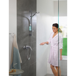 Zestaw prysznicowy 100 Vario z drążkiem 65 cm i mydelniczką Biały/Chrom Crometta HANSGROHE 26553400