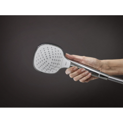 Zestaw prysznicowy 110 Vario EcoSmart z drążkiem 65 cm Biały/Chrom Croma Select E HANSGROHE 26583400