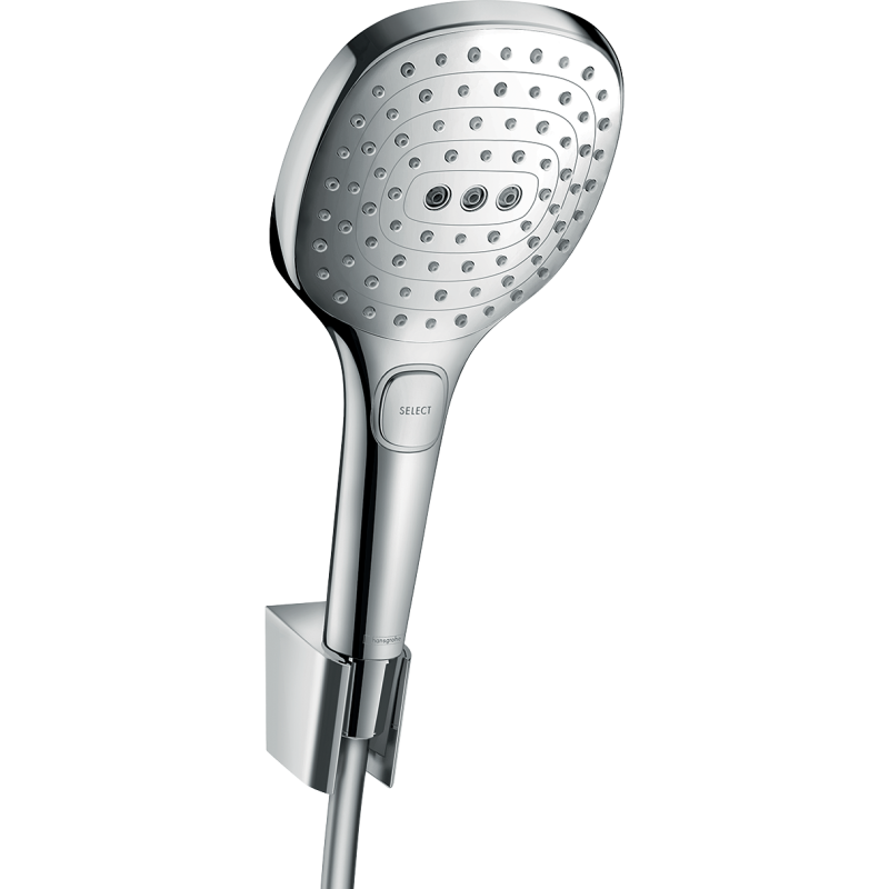 Punktowy zestaw prysznicowy 120 3jet z wężem 160 cm Chrom Raindance Select E HANSGROHE 26720000