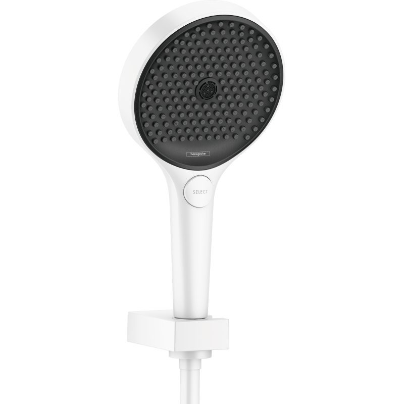 Punktowy zestaw prysznicowy 130 3jet z wężem 160cm Biały Matowy Rainfinity HANSGROHE 26851700