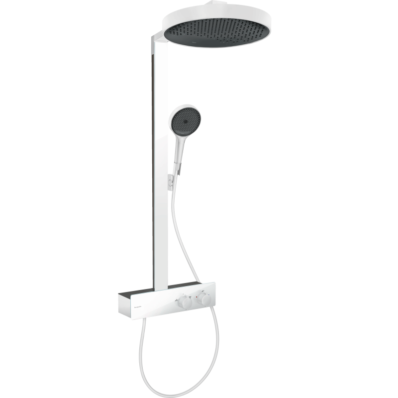 Komplet prysznicowy 360 1jet z termostatem ShowerTablet 350 Biały Matowy Rainfinity HANSGROHE 26853700