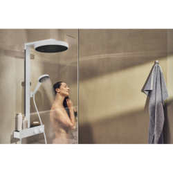 Komplet prysznicowy 360 1jet z termostatem ShowerTablet 350 Biały Matowy Rainfinity HANSGROHE 26853700