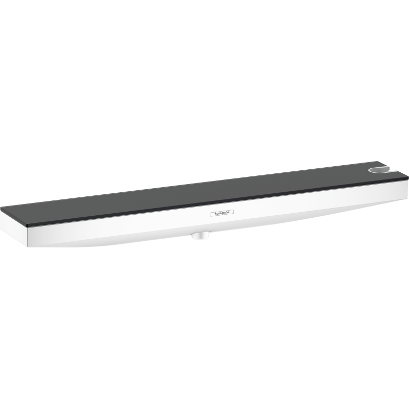 Przyłącze węża Porter 500 z półką i uchwytem z prawej strony Biały Matowy Rainfinity HANSGROHE 26858700