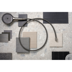 Główka prysznicowa 130 3jet EcoSmart Czarny Chrom Szczotkowany Rainfinity HANSGROHE 26865340