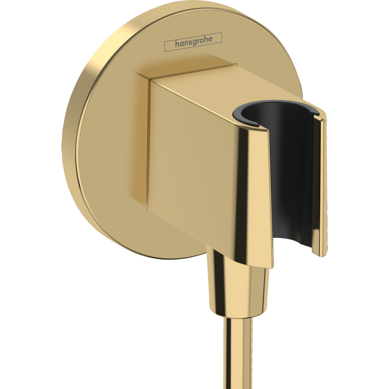 Przyłącze węża z uchwytem Złoty Optyczny Polerowany FixFit S HANSGROHE 26888990