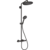 kpl prysznicowy 280 1jet z termo. i główką prysznicową Raindance Select S 120 3jet Czarny mat Croma Select S HANSGROHE 26890670