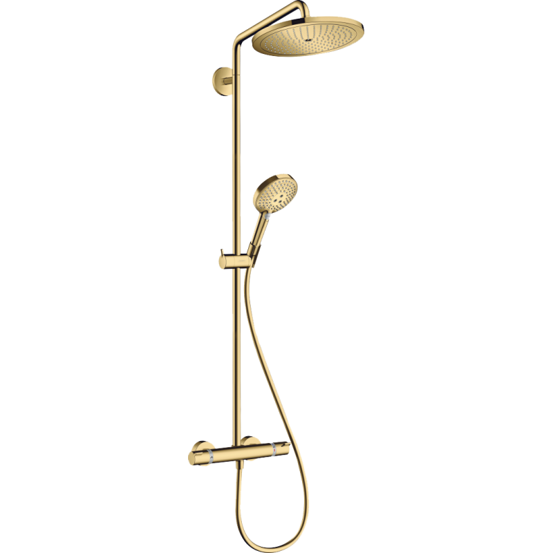 kpl prysznicowy 280 1jet z termo. i główką prysznicową Raindance Select S 120 3jet Złoty poler Croma Select S HANSGROHE 26890990