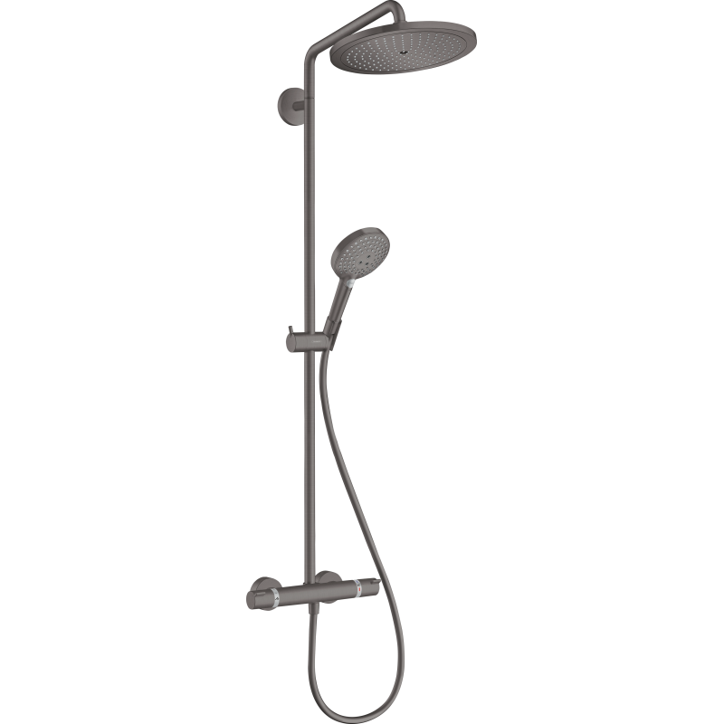 kpl prysz. 280 1jet EcoSmart z termo. Raindance Select S 120 3jet Czarny Chrom brushed Croma Select S HANSGROHE 26891340