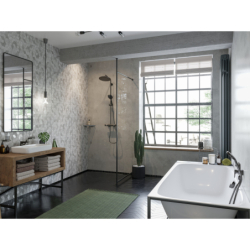 kpl prysz. 280 1jet EcoSmart z termo. Raindance Select S 120 3jet Czarny Chrom brushed Croma Select S HANSGROHE 26891340