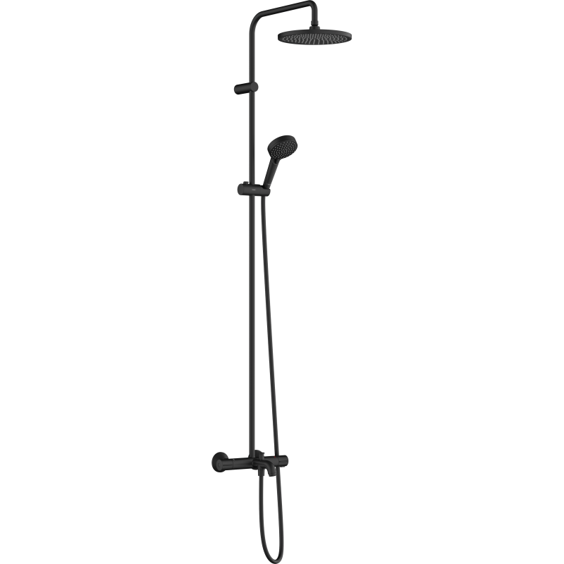 Komplet prysznicowy 240 1jet z termostatem wannowym Czarny Matowy Vernis Blend HANSGROHE 26899670
