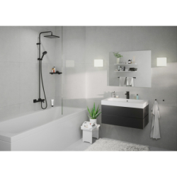 Komplet prysznicowy 240 1jet z termostatem wannowym Czarny Matowy Vernis Shape HANSGROHE 26900670