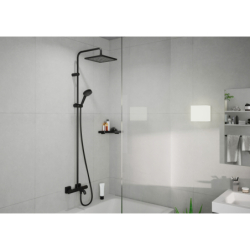 Komplet prysznicowy 240 1jet z termostatem wannowym Czarny Matowy Vernis Shape HANSGROHE 26900670