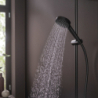 Sys. prysz. 100 Vario EcoSmart z drążek 65 cm S Puro i jednouchwytową bat prysznic, Czarny mat Vernis Blend HANSGROHE 26958670