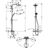 Komplet prysznicowy 240 1jet z termostatem, wannowy Chrom Raindance S HANSGROHE 27117000