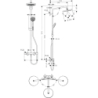 Komplet prysznicowy 220 1jet z termostatem Chrom Croma HANSGROHE 27185000
