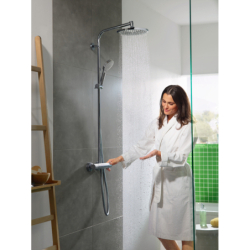 Komplet prysznicowy 240 1jet EcoSmart z termostatem Chrom Crometta S HANSGROHE 27268000