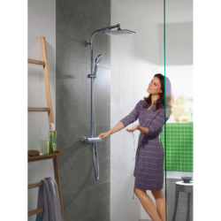 Komplet prysznicowy 240 1jet EcoSmart z termostatem Chrom Crometta E HANSGROHE 27281000