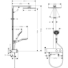 Komplet prysznicowy 300 1jet EcoSmart z termostatem ShowerTablet 350 Biały Matowy Raindance E HANSGROHE 27362700