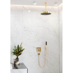 Przyłącze sufitowe S 30 cm Złoty Optyczny Polerowany HANSGROHE 27389990