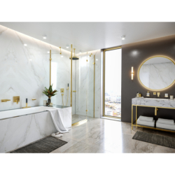 Przyłącze sufitowe S 30 cm Złoty Optyczny Polerowany HANSGROHE 27389990