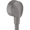 Przyłącze węża E z zaworem zwrotnym Czarny Chrom Szczotkowany FixFit HANSGROHE 27454340