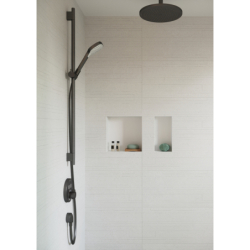 Przyłącze węża E z zaworem zwrotnym Czarny Chrom Szczotkowany FixFit HANSGROHE 27454340