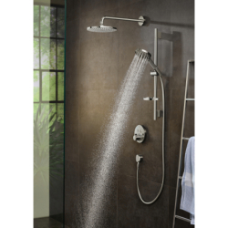 Głowica prysznicowa 240 1jet PowderRain z ramieniem prysznicowym Chrom Raindance S HANSGROHE 27607000