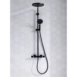 Komplet prysznicowy 240 1jet PowderRain z termostatem Czarny Matowy Raindance Select S HANSGROHE 27633670