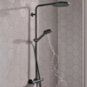 Komplet prysznicowy 240 1jet PowderRain z termostatem Czarny Matowy Raindance Select S HANSGROHE 27633670