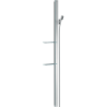 Drążek prysznicowy E 150 cm z wężem Isiflex 160 cm i półkami Chrom Unica HANSGROHE 27645000
