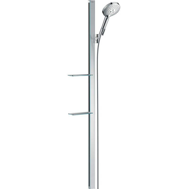 Zestaw prysznicowy 120 3jet z drążkiem 150 cm i półkami Chrom Raindance Select S HANSGROHE 27646000