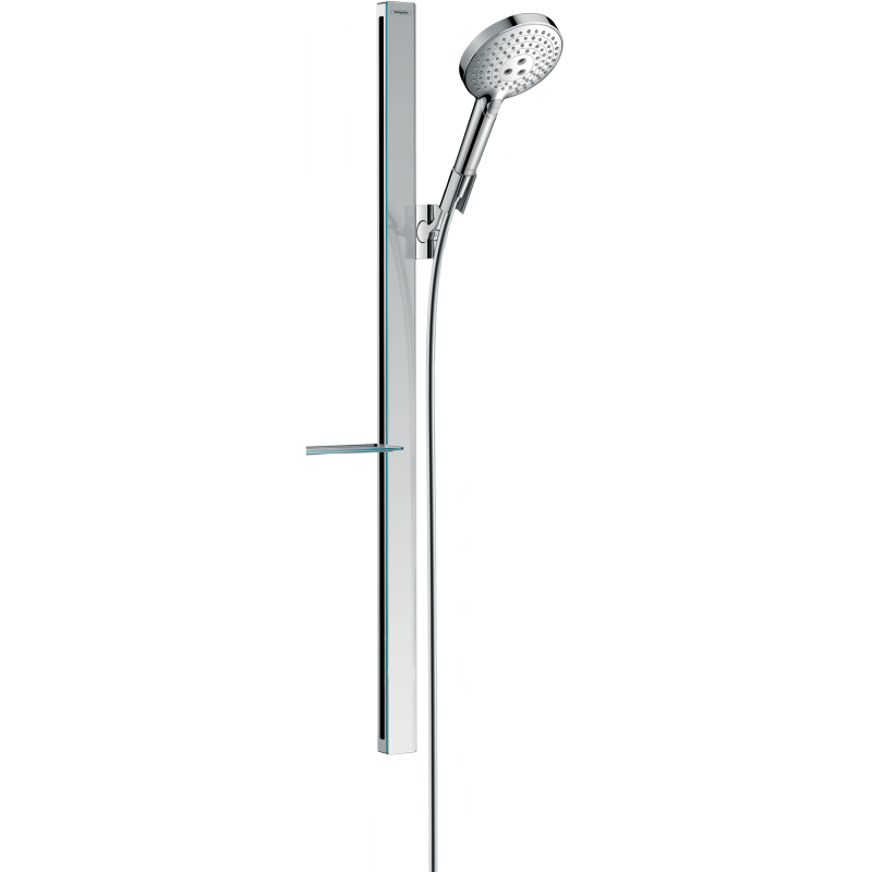 Zestaw prysznicowy 120 3jet z drążkiem 90 cm i półką Chrom Raindance Select S HANSGROHE 27648000