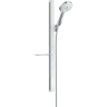 Zestaw prysznicowy 120 3jet z drążkiem 90 cm i półką Biały/Chrom Raindance Select S HANSGROHE 27648400