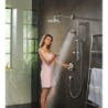 Zestaw prysznicowy 120 3jet PowderRain z drążkiem 65 cm i mydelniczką Chrom Raindance Select S HANSGROHE 27654000