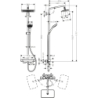Komplet prysznicowy 280 1jet EcoSmart z termostatem Chrom Croma E HANSGROHE 27660000