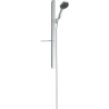 Zestaw prysznicowy 130 3jet EcoSmart z drążkiem 90cm i półką Chrom Rainfinity HANSGROHE 27672000