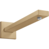 Ramię prysznicowe 39 cm, kwadratowe Brąz Szczotkowany HANSGROHE 27694140