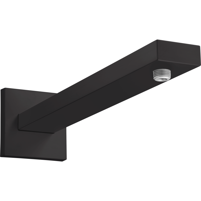 Ramię prysznicowe 39 cm, kwadratowe Czarny Matowy HANSGROHE 27694670