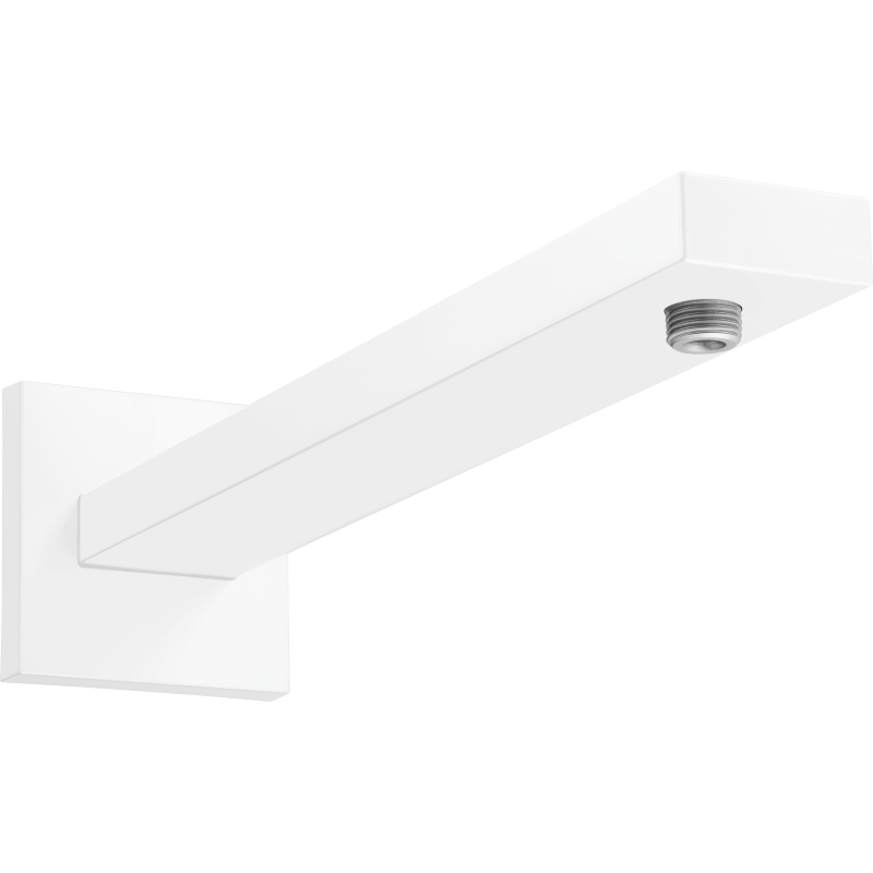 Ramię prysznicowe 39 cm, kwadratowe Biały Matowy HANSGROHE 27694700