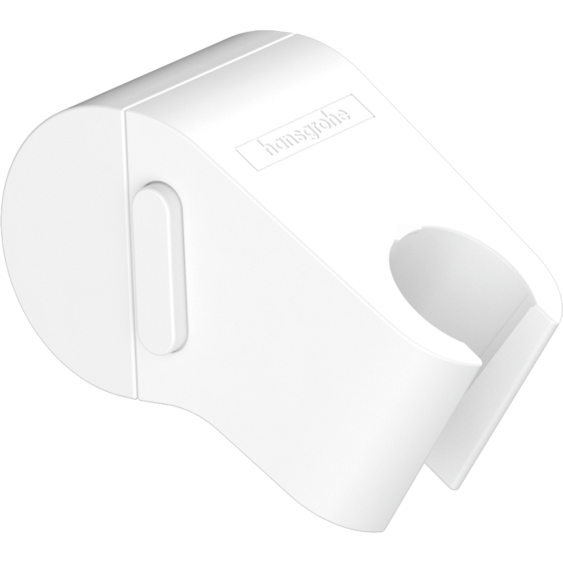 Suwak z przyciskiem Biały Matowy WallStoris HANSGROHE 27917700